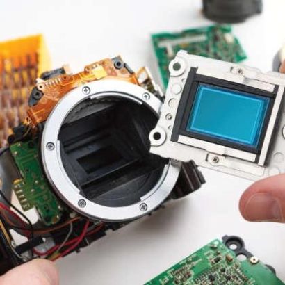 Ausgebauter CMOS Sensor einer Kamera